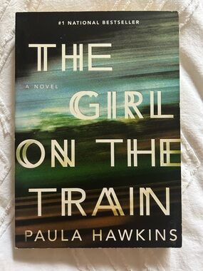 The Girl on the Train by Paula Hawkins - Green/Black Novel